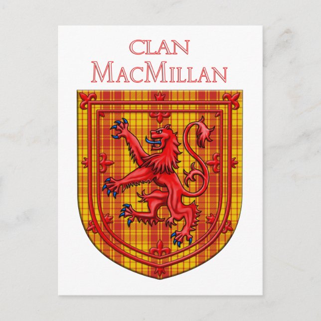 Postal MacMillan Tartan Scottish Plaid Lion Rampant (Anverso)