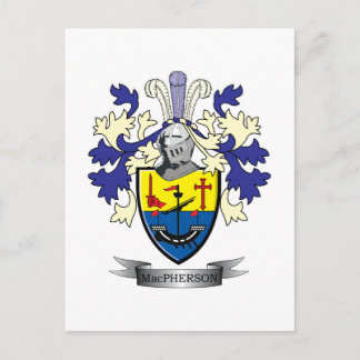 Postal MacPherson Family Crest Coat of Arms