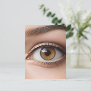 Postal macro ocular femenina