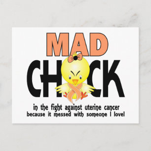 Postal Mad Chick En La Lucha Contra El Cáncer Uterino