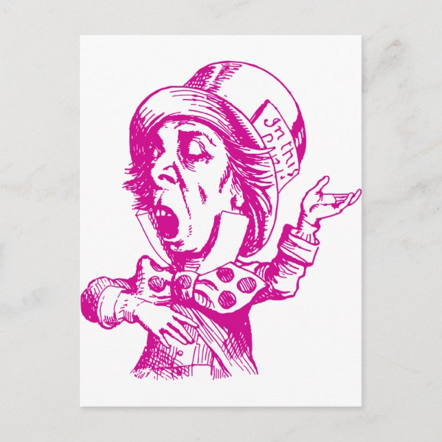 Postal Mad Hatter Inink Pink (Anverso)