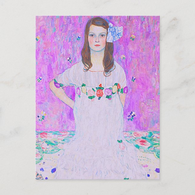 Postal Mäda Primavesi de Gustav Klimt (Anverso)