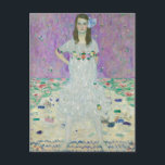 Postal Mäda Primavesi por Gustav Klimt<br><div class="desc">La expresión y postura de Mäda Primavesi transmiten un notable grado de confianza a una chica de nueve años,  incluso una que fue,  por su propia cuenta,  voluntaria y humilde.</div>