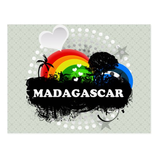 Postal Madagascar con sabor a fruta lindo