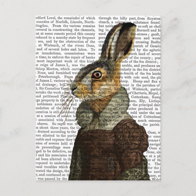 Postal Madam Hare Portrait (Anverso)
