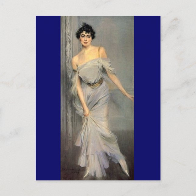 Postal Madame Charles Max - Boldini (Anverso)