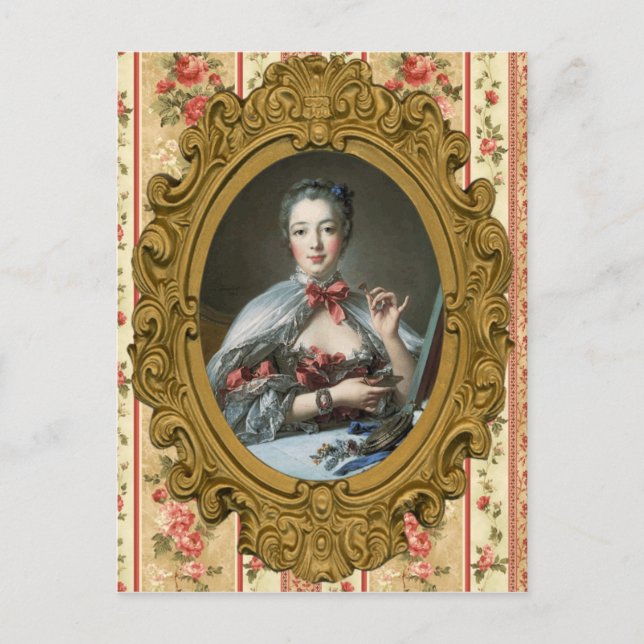 Postal Madame de Pompadour (Anverso)