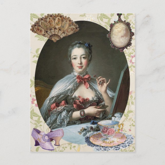 Postal Madame de Pompadour (Anverso)