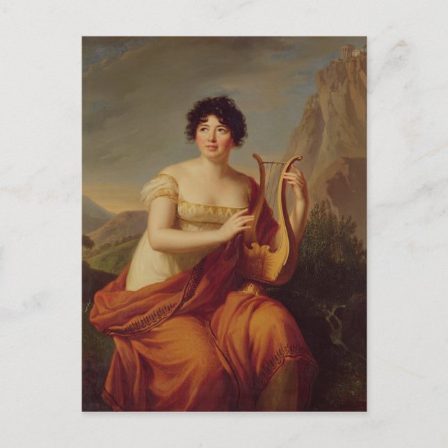 Postal Madame de Stael as Corinne (Anverso)