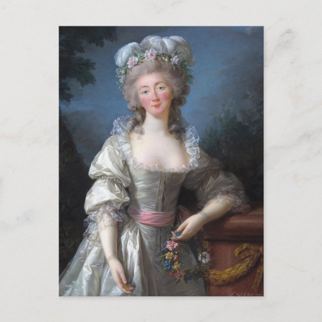 Postal Madame du Barry 1782 (Anverso)