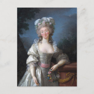 Postal Madame du Barry 1782 por Elisabeth Brun
