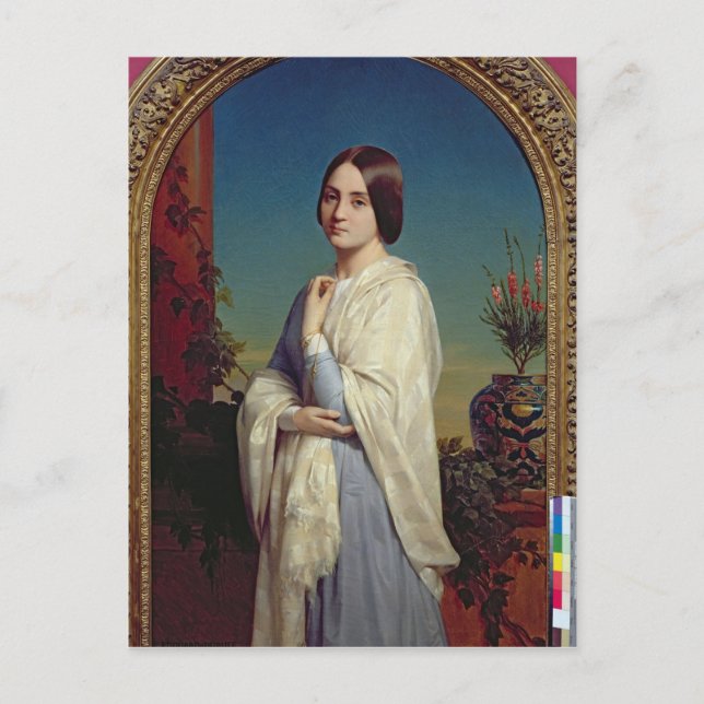 Postal Madame Edouard Dubufe 1842 (Anverso)