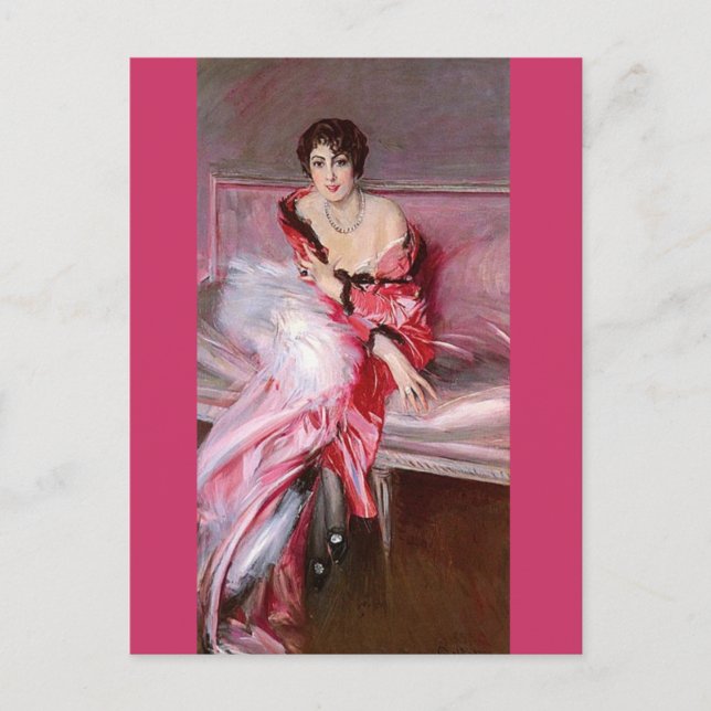 Postal Madame Juillard - Boldini (Anverso)