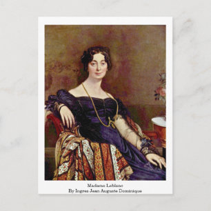 Postal Madame Leblanc De Ingres Jean Auguste Dominique