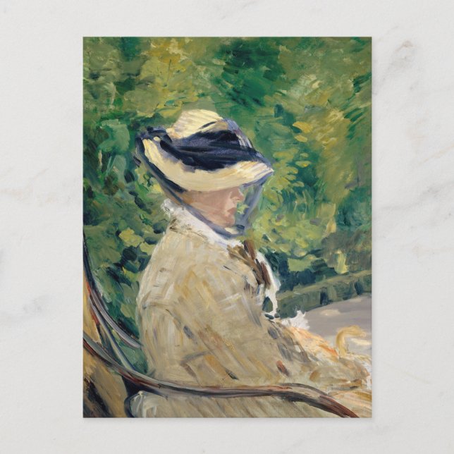 Postal Madame Manet | Édouard Manet (Anverso)
