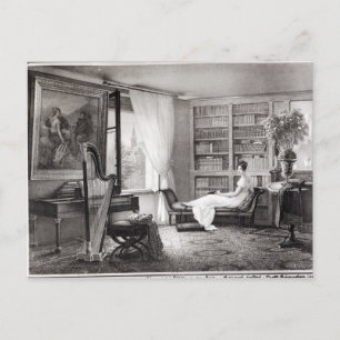 Postal Madame Recamier en la Abbaye-aux-Bois