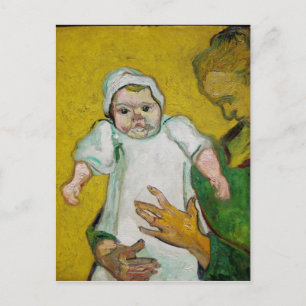 Postal Madame Roulin con un bebé de Vincent Van Gogh