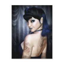 Madame Sophie Vampire Queen Postcard