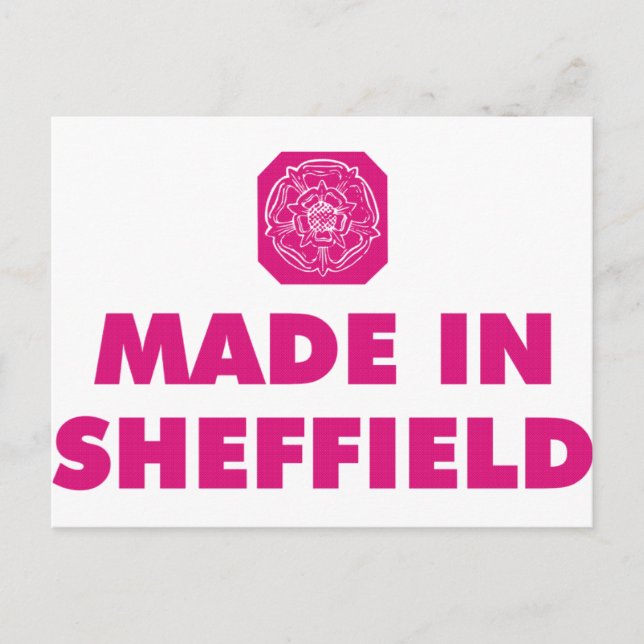 Postal madeinsheffield (Anverso)