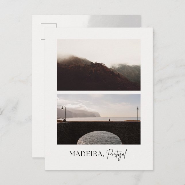 Postal Madeira, Portugal aesthetic travel  (Anverso / Reverso)