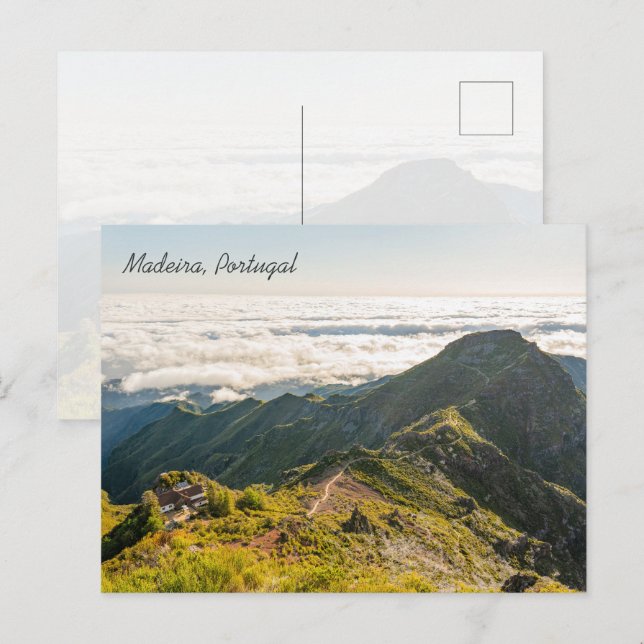 Postal Madeira PR 1.2 Pico Ruivo Mountain View (text) (Anverso / Reverso)