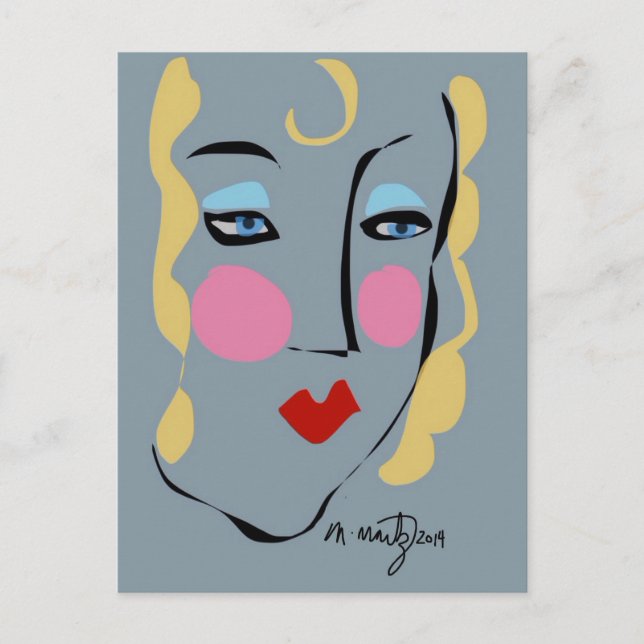 Postal Madeleine Estaba Loca Por Matisse (Anverso)