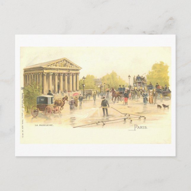 Postal Madeleine Paris Vintage Postcard (Anverso)