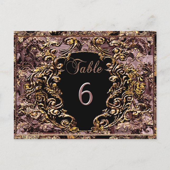 Postal Madelina Cavendish Victorian Table Number Card (Anverso)