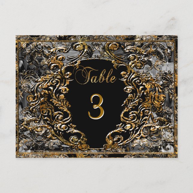 Postal Madelina Habersham Victoria Table Number Card (Anverso)