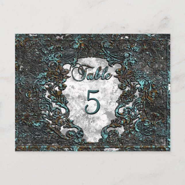 Postal Madelina Rupert Victoria Table Number Card (Anverso)