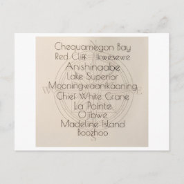 Postal Madeline Island Words Postcard