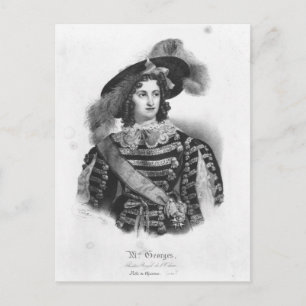 Postal Mademoiselle George en el papel de Reina
