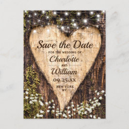 Postal Madera Corazón Corazón Corazón Bebé Matrimonio Bre