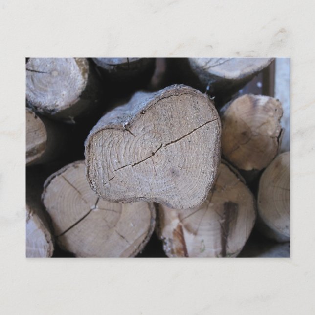 Postal Madera del corazón (Anverso)