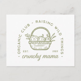 Postal Madera en cursilería vegetal ecológica ecológica e