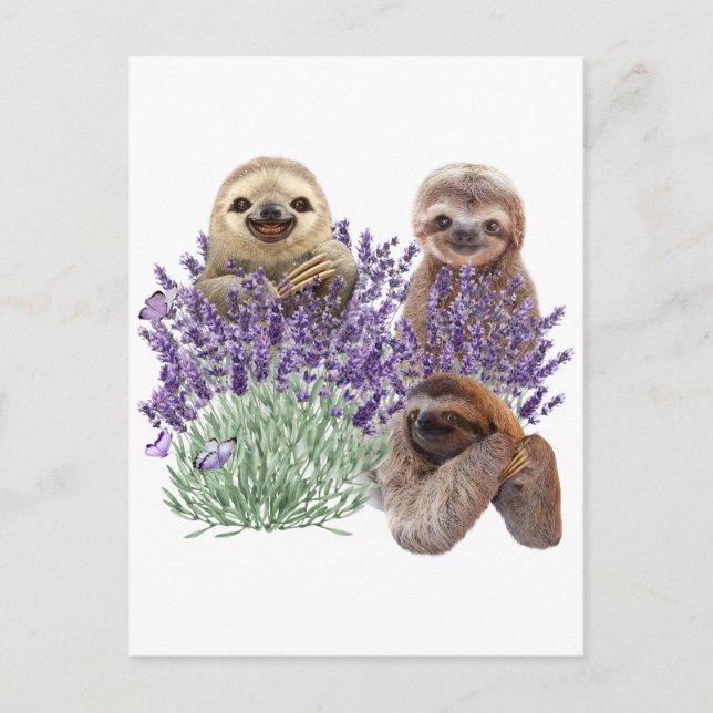 Postal Madera espumosa de la camiseta de lavanda madre de (Anverso)