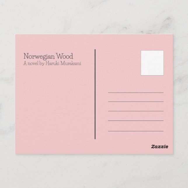 Postal Madera noruega - Naoko (Reverso)