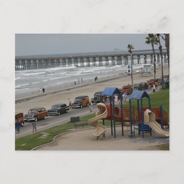 Postal Maderas en la playa (Anverso)