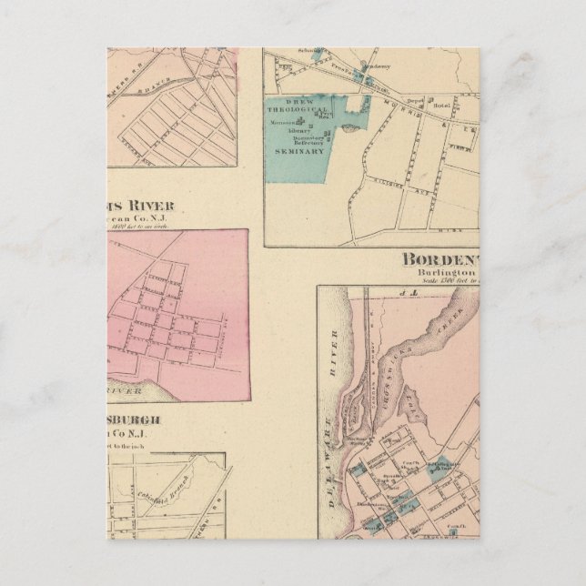 Postal Madison, Bordentown, NJ (Anverso)