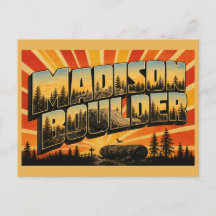 Madison Boulder NH Arte de Viaje Vintage