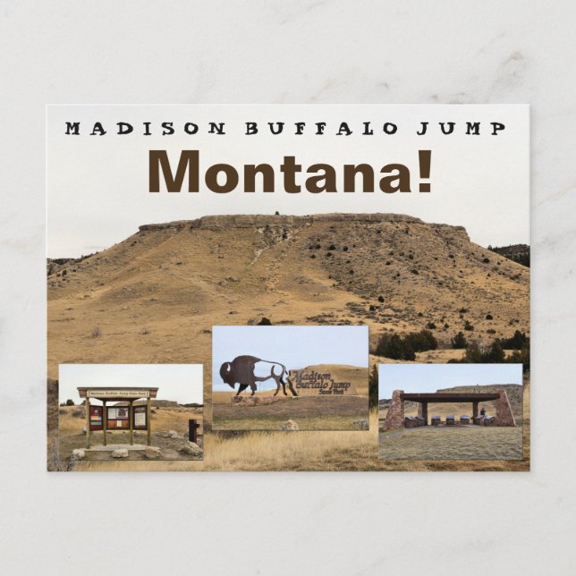 Postal Madison Buffalo Jump (Anverso)