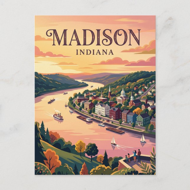 Postal Madison EE. UU. (Anverso)