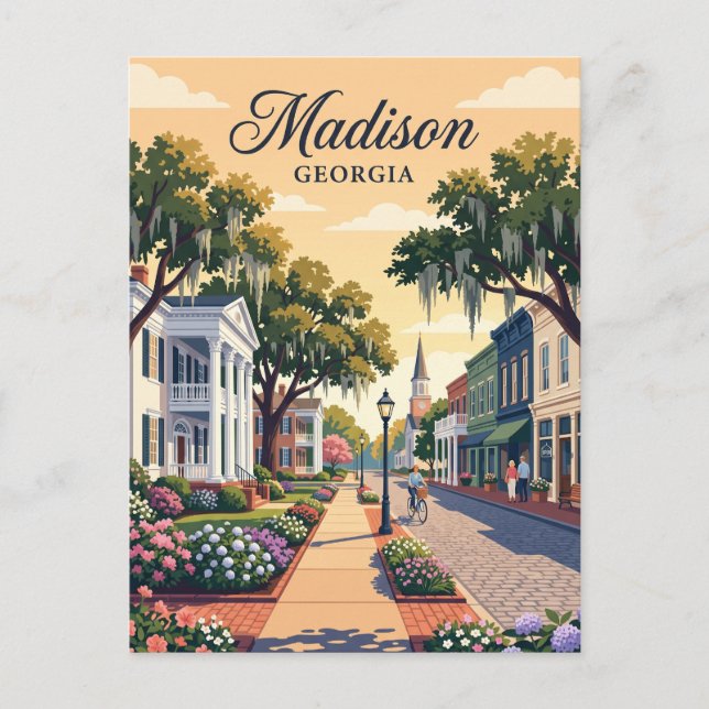 Postal Madison, Georgia (Anverso)