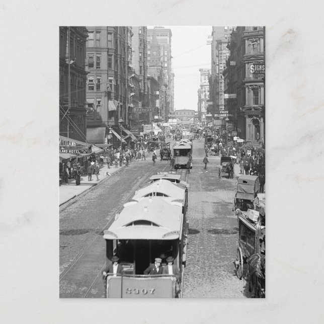 Postal Madison Street, Chicago, 1900 (Anverso)