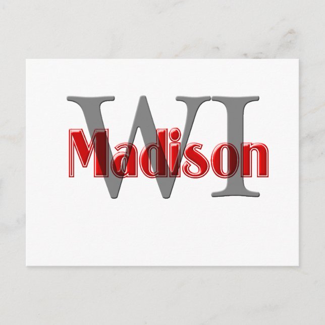 Postal madison wi red (Anverso)