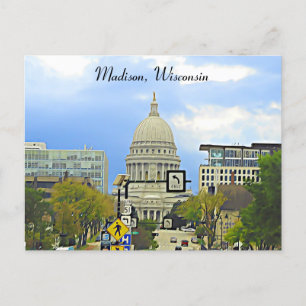 Postal Madison, Wisconsin Capitol Building Photography 