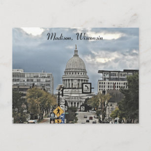 Postal Madison, Wisconsin Capitol Building Photography