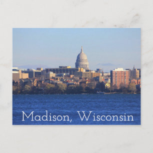 Postal Madison Wisconsin La Postcarta Del Capitolio