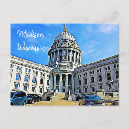 Postal Madison, Wisconsin Postcard The Capitol