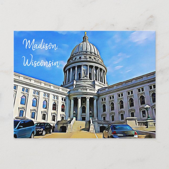 Postal Madison, Wisconsin Postcard The Capitol (Anverso)
